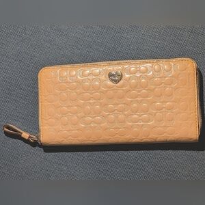 Tan Embossed Women's Wallet